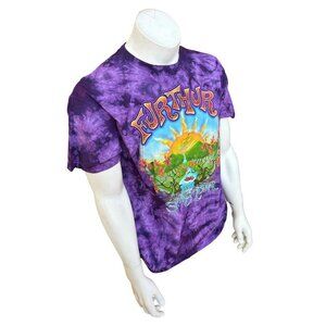 Comfort Colors Men's Further Spring Tour Tie Dye Purple Shirt Size Large